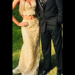 PROM? WEDDING  2 pc - gold